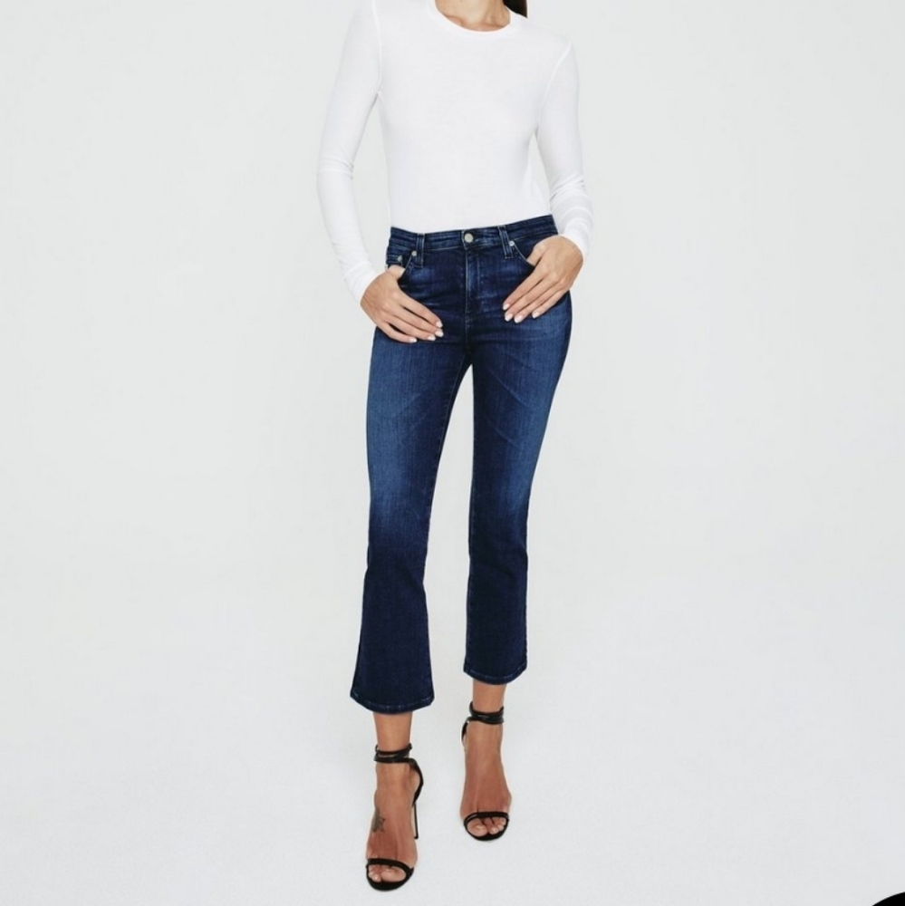 AG Adriano Goldschmied Jodi Crop Flare Jean Size 25